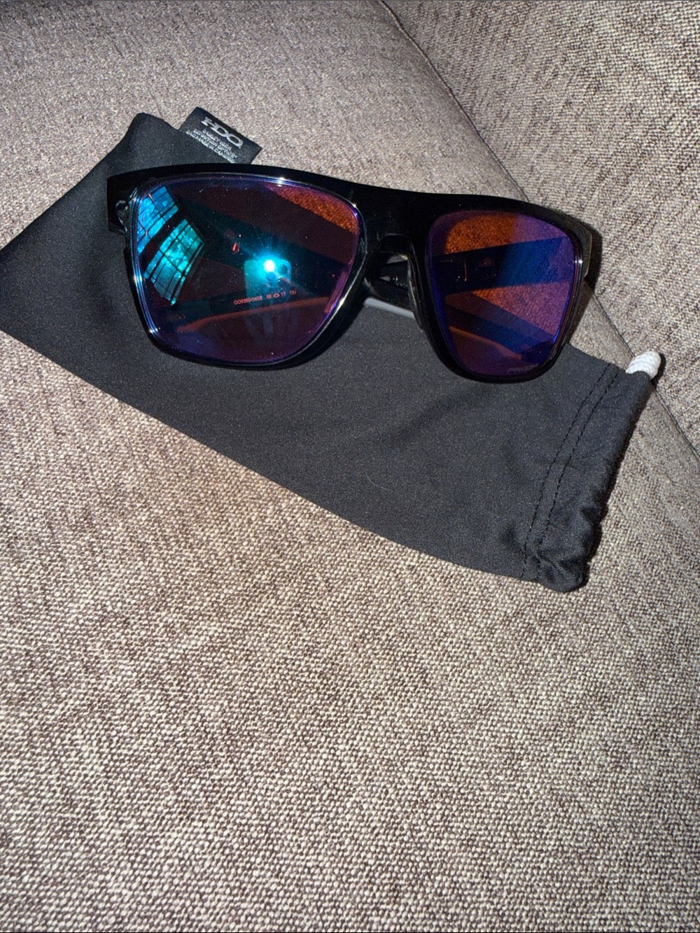 Oakley Crossrange Prizm Black Frame Mirrored Blue-Purple Lens Sunglasses